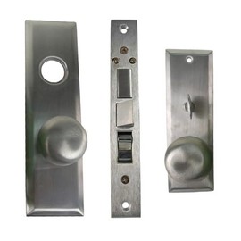 Maxtech (Like Marks 114A/26D) Satin Chrome 26D Left Hand Heavy Duty Mortise Entry Lockset, Screwless Knobs Thru Bolted Lock Set