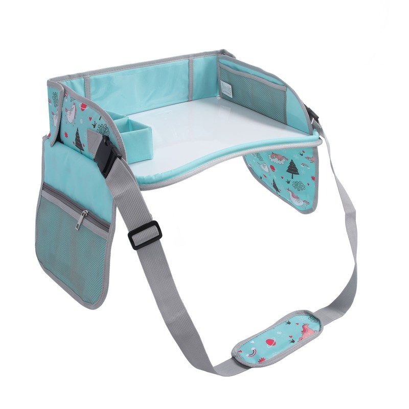 Kids Travel Tray Erasable Drawing Board Organization Pockets Activity Essentials