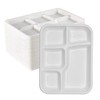 Chef Royale 10x Disposable Bagasse Sugarcane Plates, 5CP Large White