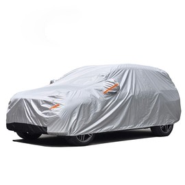 GUNHYI Hatchback Car Cover Waterproof All Weather for Automobile, Suitable for Ford Fiesta, Chevy HHR, Mazda 3 Hatchback, Nissan Leaf, Toyota Matrix etc (Length 165-177 Inch)
