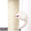 Cat Scratching Post with Feather 40 cm Interactive Scratching Post