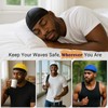 DURALA Adjustable Wave Caps for Men, Premium Elastic Stocking Cap