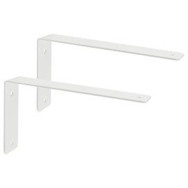 SAYAYO Shelf Bracket White Shelf Bracket Angle Shelf Stainless Steel 90 Degree Multifunctional Metal Angle for Wooden Shelves Wooden Furniture Pack of 2 Shelf Brackets White 225 x 125 cm