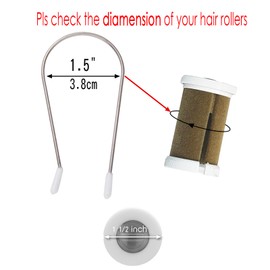 Fiewmay 1.5" Large Hot Curler Clips Replacement Pins Hot Roller Strong Securing Clips Fits 1.5 inch Hot Rollers with Organizer Box(20 Pcs Medium, 1 ½ inch)