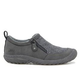 Jambu Women's Amber Wool Oxford Flat, Charcoal, 6.5