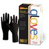 Product Club JetBlack Vinyl Gloves, Black, Large, 90 Count