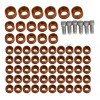 Unbranded Orange Engine Bolt Topper Caps Cover For Harley Touring