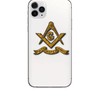 WaterShed Designs 75mm free mason helmet decal/sticker, White
