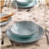 BRANDANI 55975 Serendipity Turquoise Stoneware Soup Plate, Multi-Colour