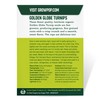 Organic Turnip Seeds (Golden Globe) - Approx 500 Seeds -