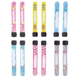 YC-GREHUN Child Safety ID Wristbands 12 Reusable and Waterproof Child Safety ID Bracelets Anti-Wandering Child Travel ID Bracelets Suitable for Children's Field Trips and Outdoor Activities