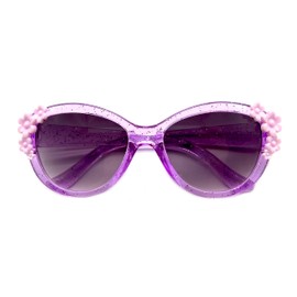 XINB LOOK Kids Sunglasses Girls, Cute Flower Frame Cartoon UV Glasses, Kids Sunglasses Party Favor for Ages 3-10 (1, Purple)