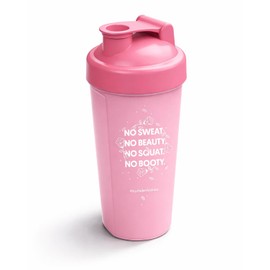 All Stars Protein Shaker 600 ml Pink - Leak-proof & Dishwasher Safe, BPA & DEHP Free, Trendy Lettering with Motivational Saying for Training