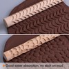 HARFINGTON 2pcs Wood Clay Roller 4"Water Wave Pebble Pattern Rolling