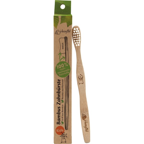 Birkengold Bamboo Toothbrush for Children, 1 Pc