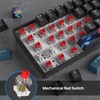 Ussixchare 60 Percent Gaming Keyboard 68 Keys Mechanical Keyboard Rainbow