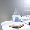 Enkrio Storm Glass Weather Predictor, Barometer Bottle with Wood Base