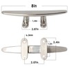 VEITHI Boat Cleats Dock Cleats 8 inch 316 Stainless Steel,