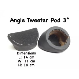 Universal ANGLED Universal Enclosure Speaker & Tweeter Pods 3.5" fits DS18 DB JBL Pioneer