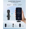 Premium Wireless Clip-on Lavalier Microphone Compatible with Androids Video Recording,Vlog