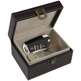 Diyife Faraday Box, [4 Keys Capacity] RFID Box for Car Keys, Faraday Key Fob Protector Cage, Anti-Theft Key Fob Car Key Signal Blocking Shielding Box Gift For Men, 4.6" x3.6" x2.5"