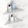 Qeke Corner Shower Shelves, 12” Recessed Tile Shower Shelf, 304