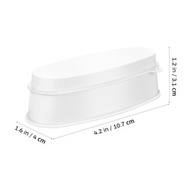 minkissy 3PCS Dip Powder Recycling Tray Nail Dip Tray Nail Dipping Powder Box Container French Dip Nail Tray Dipping Powder Container Nail Art Accessories Manicure Tool Plastic White