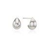 Volume rain drop earrings OTE122201TSS silver / 볼륨 레인드롭 귀걸이