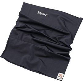 Gobike Cooling Face Mask for Bicycles, Black, 9.3 x 15.7 inches (23.5 x 40 cm), Multi-Gaiter, Cool-X UV Protection