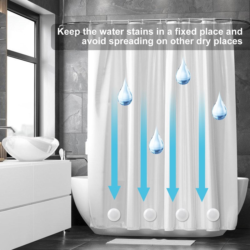 12 PCS Shower Curtain Weights, Magnetic Shower Curtain Weights, Shower