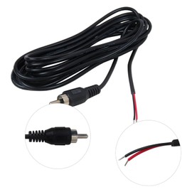 Acupress 2-Pack 9.8 FT RCA Male Plug to Bare Wire Audio Speaker Subwoofer HDTV Cable Cord