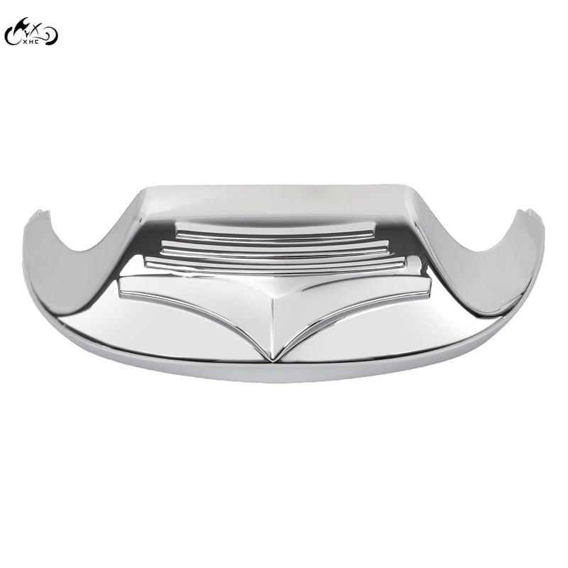 Unbranded Chrome Front Fender Mudguard Trim Tip For Harley FLHT