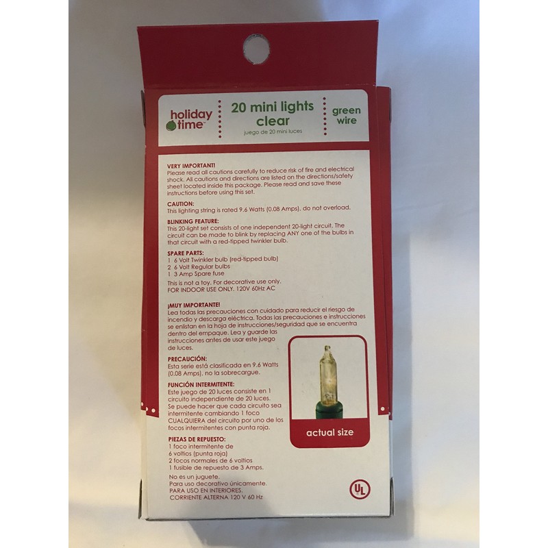 Holiday Time Mini Light Set