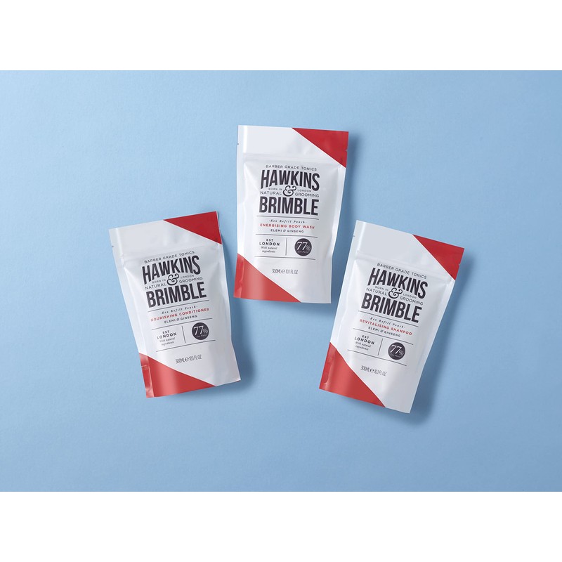 Hawkins & Brimble Shampoo Eco Refillable Bag - 300ml for