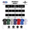 Exxact Sports Blank Baseball Jersey Men, Full Button Down Plain