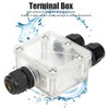 Electrical Trailer Junction Box, 3 Way Trailer Wire IP68 Waterproof