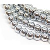 Hematite Beads Silver Beads 4/6/8 mm for Bracelets Hematite Round