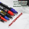 M&G Permanent Markers Round Tip, 10 Pack Quick Dry Waterproof