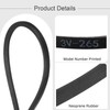 sourcing map 3V265 Rubber V Belt 26.5" Length x 0.38"