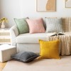 MIULEE Corduroy Cushion Covers Pack of 2 Decorative Modern Patchwork