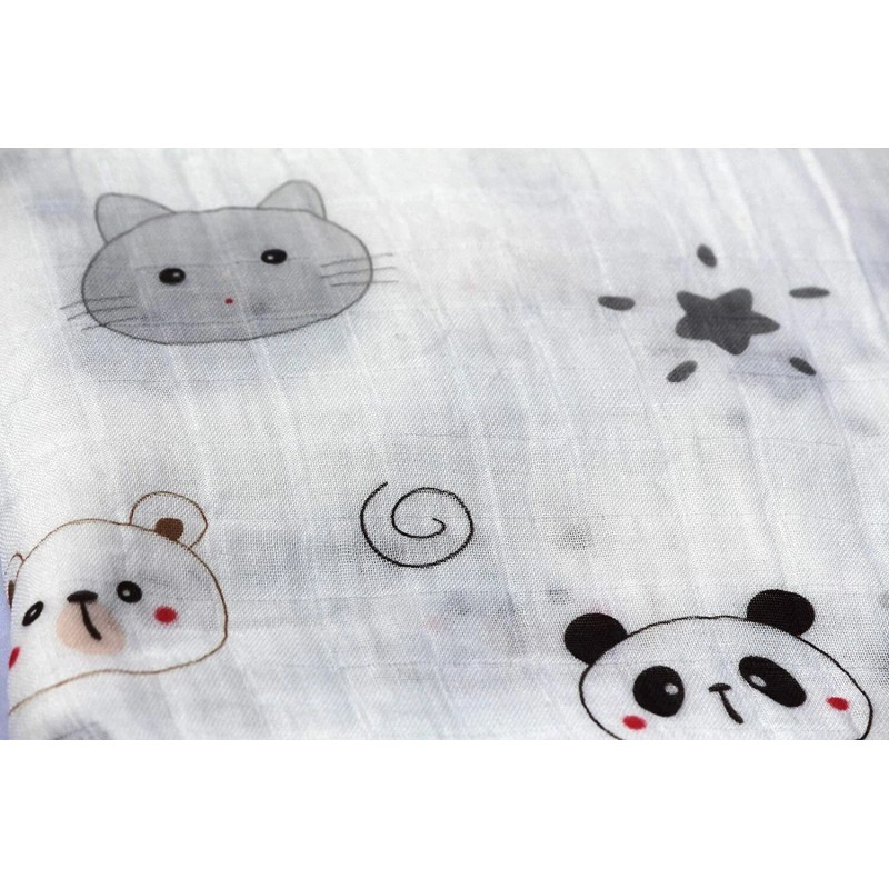 Bellvy Creations Organic Bamboo Muslin Cotton Baby Swaddle Wrap Receiving