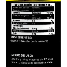 Berberina 30 Capsulas Vitesa