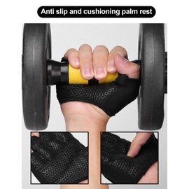 KUTOOK Fitness Gloves Men's Gloves Fitness Gym Women Strength Training Gloves Black S