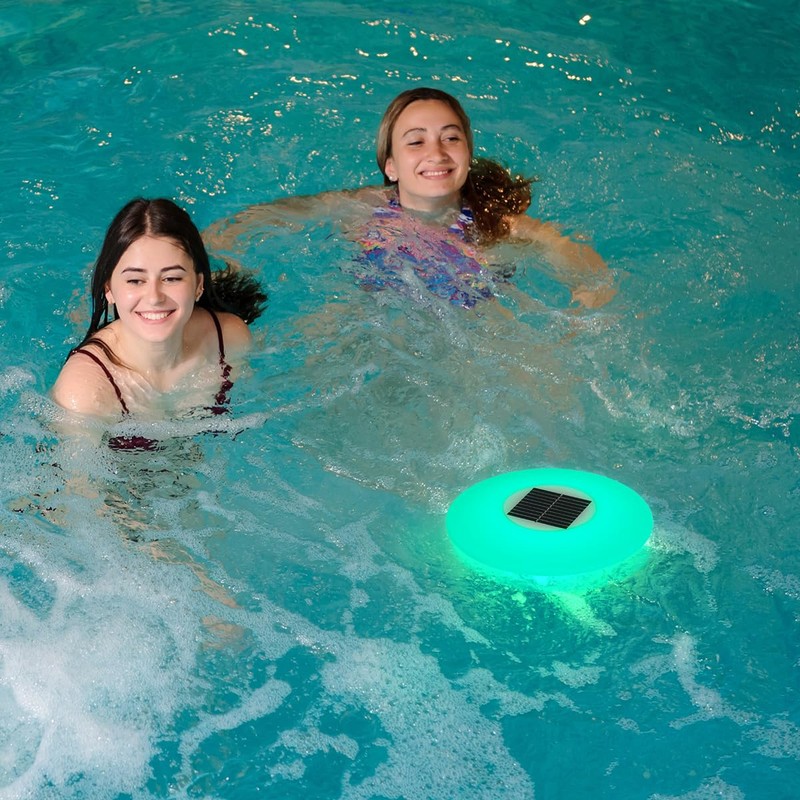 NORTTA 3 Pack Solar LED Floating Pool Lights 16 Colors