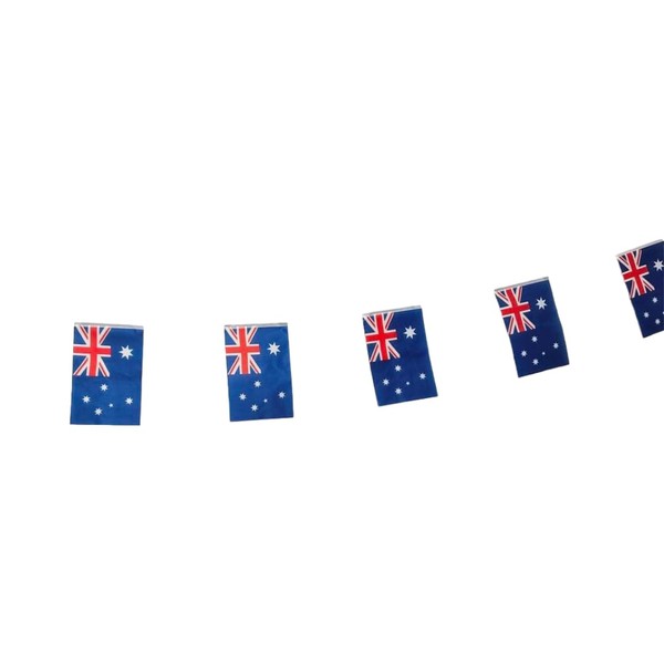 Australia Flag 40 Pack Garland 45 Feet National Flags 5.5