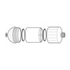 Sprite Showers HO2-BN High Output 2 Universal Shower Filter, Brushed