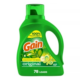 Gain + Aroma Boost Original Scent HE Compatible Liquid Laundry Detergent Soap - 113 fl oz