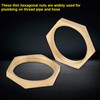 Brass Hex Lock Nuts, 40pcs G1/8 G1/4 G3/8 G1/2 G3/4
