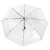 Portable Fashionable Transparent Automatic Three Folds Folding Rain Umbrella for