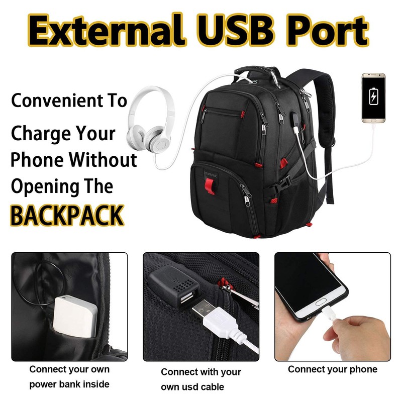 YOREPEK Large Laptop Backpack for Men, Heavy Duty Travel Backpack